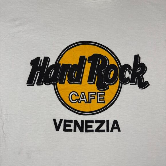 Vintage Hard Rock Cafe Venezia Venice Italy White Tee Shirt - XL - Picture 2 of 8